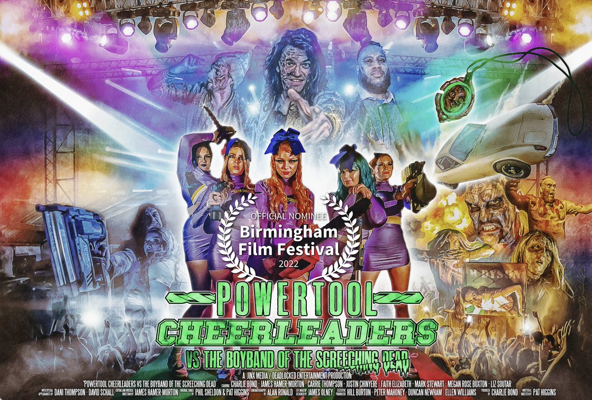 Andy Weltch (@aweltch) on Twitter photo The #horror #comedy #musical genre is a tough one to do, but I really enjoyed my early view of Powertool Cheerleaders vs the Boyband of the Screeching Dead <a href="/CheerleadersV/">Powertool Cheerleaders v Boyband Screeching Dead</a>
Laughs, gore & songs with <a href="/misscharliebond/">Charlie Bond</a> <a href="/Volvi/">James Hamer-Morton</a> <a href="/1FaithElizabeth/">Just have Faith</a> <a href="/meganroseuk/">Megan Rose</a> <a href="/TheLizSoutar/">Liz Soutar</a> @Carrie_Smatic The #horror #comedy #musical genre is a tough one to do, but I really enjoyed my early view of Powertool Cheerleaders vs the Boyband of the Screeching Dead <a href="/CheerleadersV/">Powertool Cheerleaders v Boyband Screeching Dead</a>
Laughs, gore & songs with <a href="/misscharliebond/">Charlie Bond</a> <a href="/Volvi/">James Hamer-Morton</a> <a href="/1FaithElizabeth/">Just have Faith</a> <a href="/meganroseuk/">Megan Rose</a> <a href="/TheLizSoutar/">Liz Soutar</a> @Carrie_Smatic