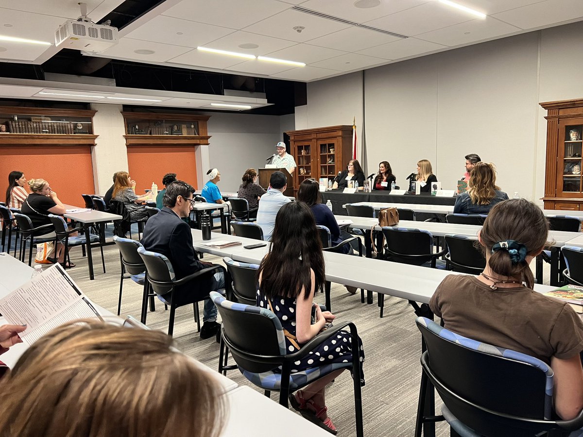 Watching a panel on improving craft for writers (I can always use that!) with fabulous authors including the amazing @amychristinepar! #orlandobookfestival #amwriting