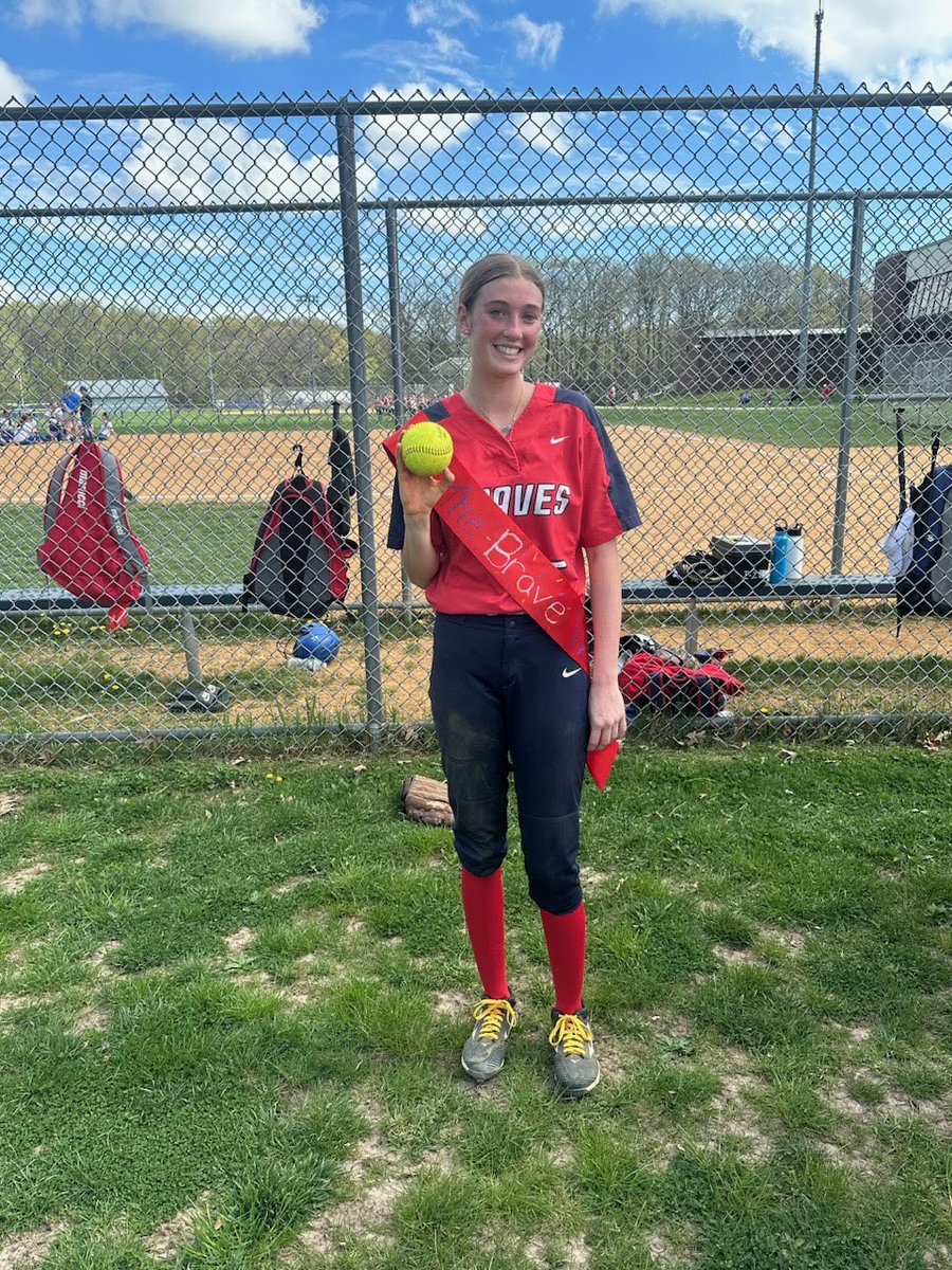MHSBravesSB's tweet photo. Your Lady Braves took a 17-2 win today at North Brunswick. Amanda O’Donnell pitched an amazing game and was our official MVP today. The bats were moving today, hits all around!! #thebraveway #MVP https://t.co/NrfffvYm52