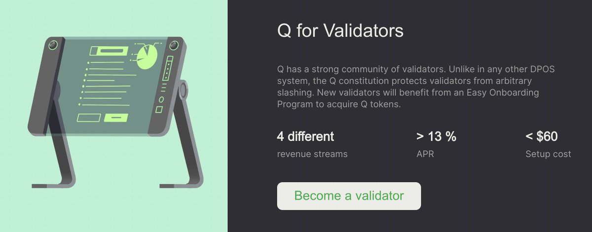 old_to_the_new's tweet photo. The benefit of being @QBlockchain validators โจ
#QBlockchain #BuildonQ #BeyondCodeisLaw https://t.co/Yb3e3Ho6kv