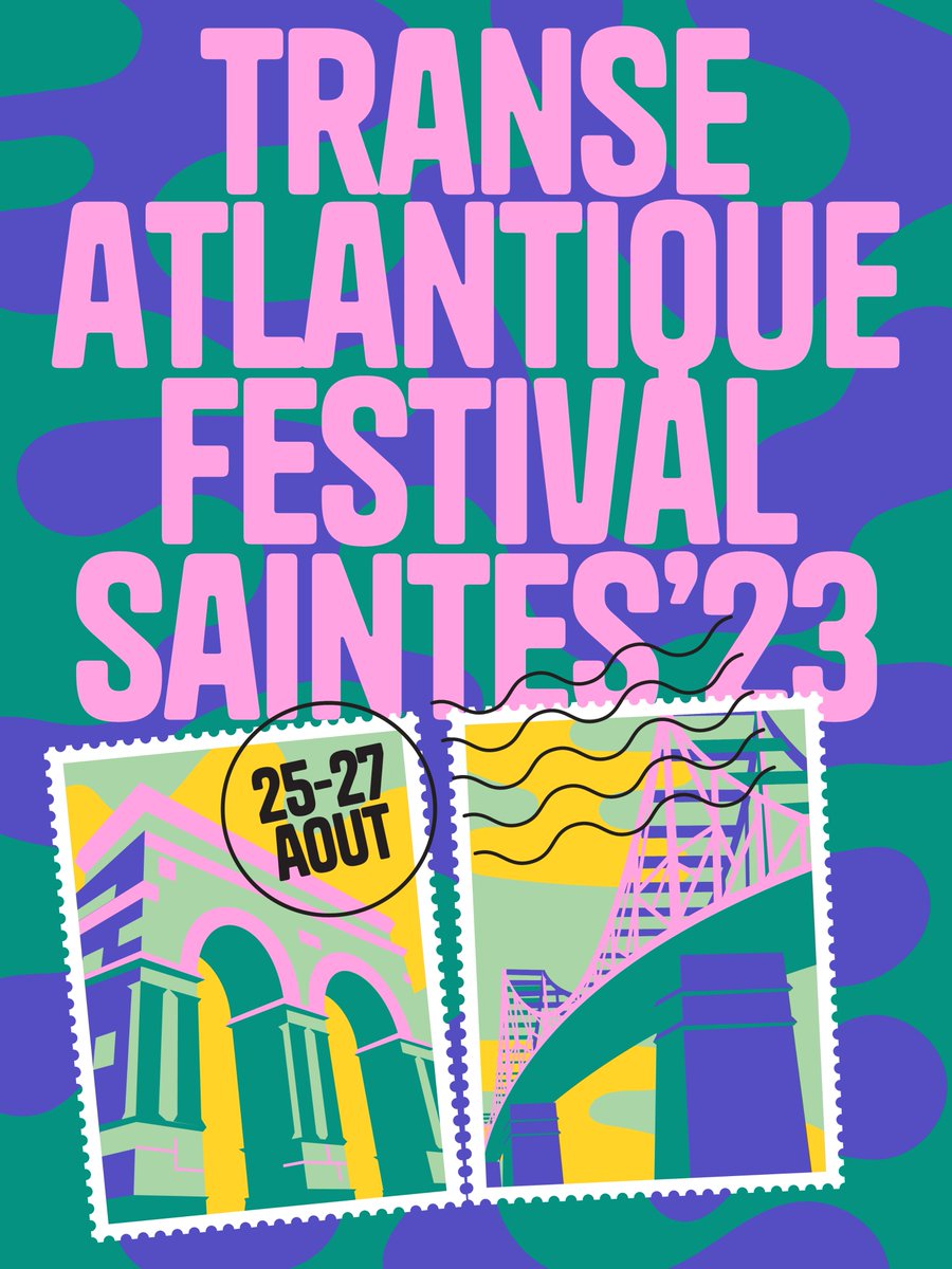 Finally !! L'édition 2023 du festival est là ! 🥳🫶
On a tellement hâte de vous revoir ! À vos agendas :
↘ Transe Atlantique Festival / 25-27 août 2023, Ville de Saintes
On annonce la programmation bientôt 🧐 Stay tuned !
-
Graphisme : Playground, Lukas Ruelle