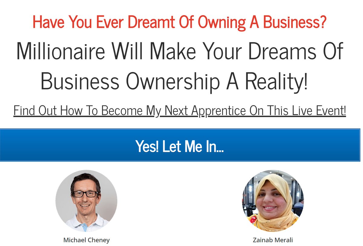 Learn how to become a Millionaire Apprentice with Michael Cheney who has earned 10 Million online through affiliate marketing. Only ten people accepted this month.
Hurry to claim your spot!! Spots filling fast. 
Click here to fast-track: zainabmeralimarketingtips.com