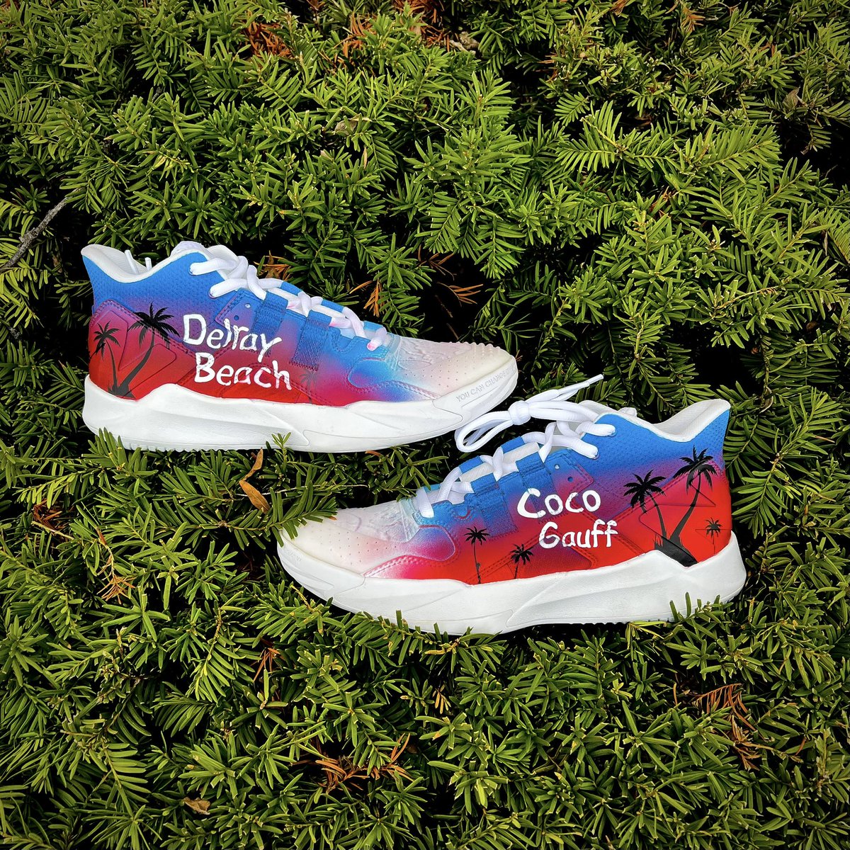 TheSoleRevival's tweet photo. @CocoGauff repping 🇺🇸with these @NBTennis #kicks this weekend for the @BillieJeanKing qualifier match in her home town #delray #Florida 🏝️ https://t.co/vK0Gci7vQq