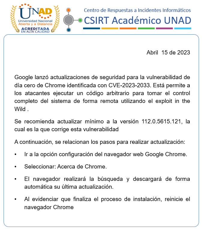 CSIRT Académico UNAD tweet media