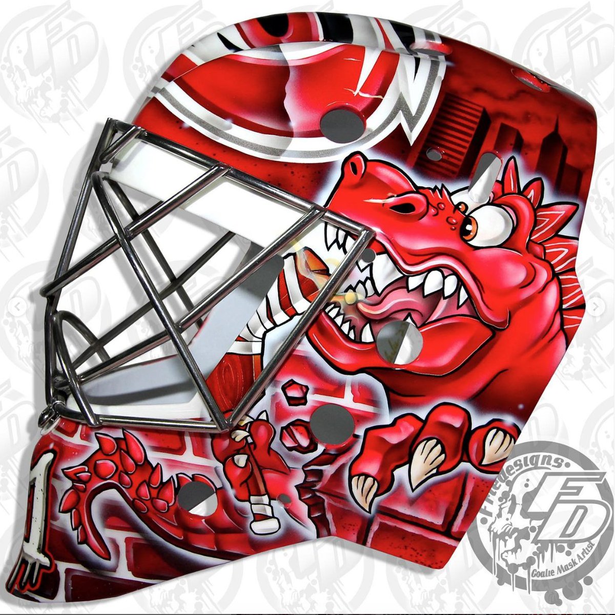 Frederik Andersen unveils spectacular new mask for the Stadium Series game  - Article - Bardown