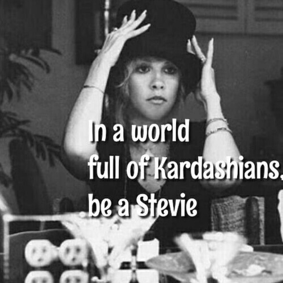 Follow Stevie’s lead: be yourself and wear cool hats. 

#stevienicks #fleetwoodmac #whitewitch #witchesofinstagram #bohemianstyle #rhiannon #dreams