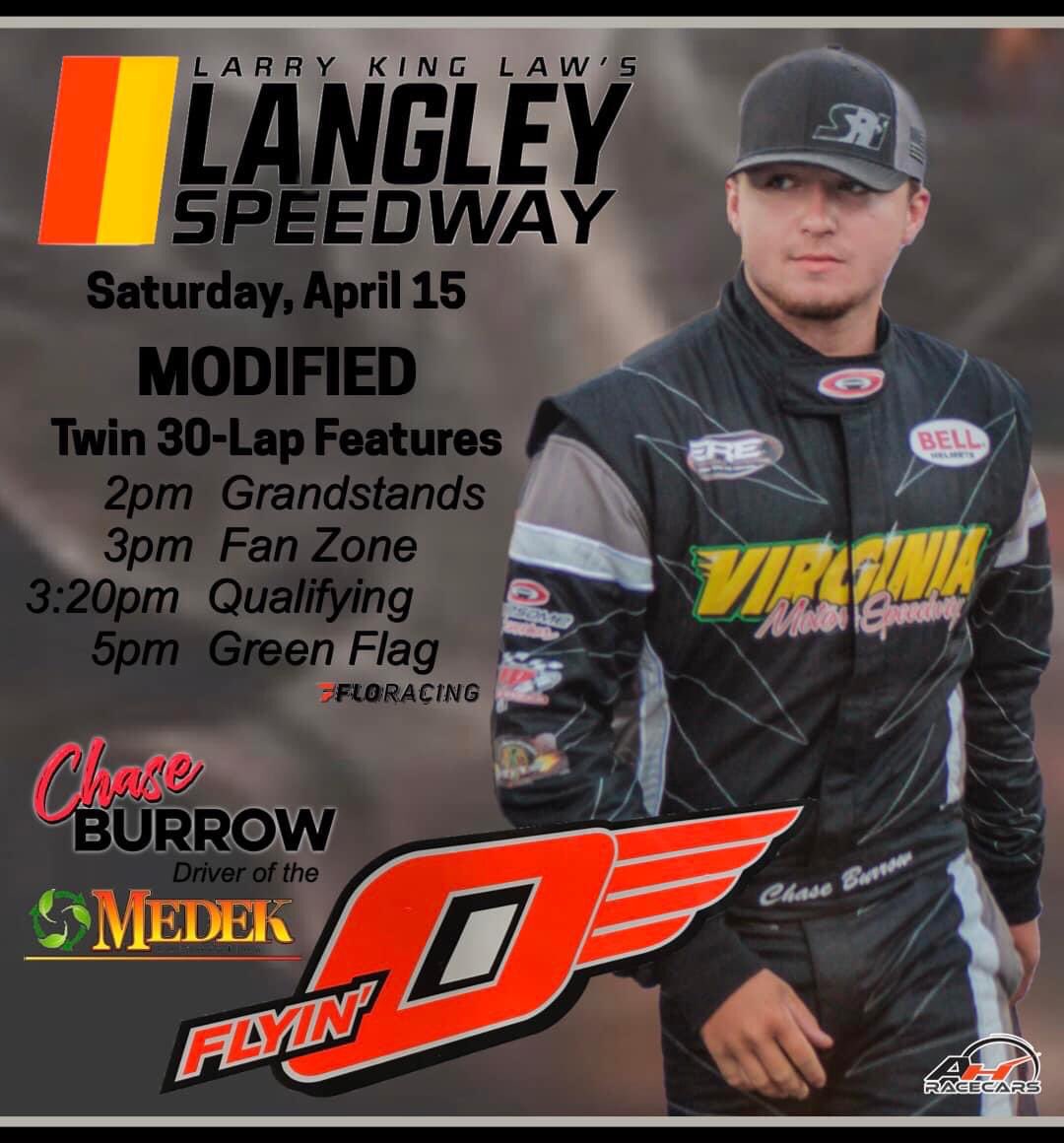 ChaseBurrow00's tweet photo. Our first modified race of the season — 𝙇𝙀𝙏’𝙎 𝘿𝙊 𝙏𝙃𝙄𝙎!
@LangleySpeedway | #FlyinZero https://t.co/ch7mT52VpZ
