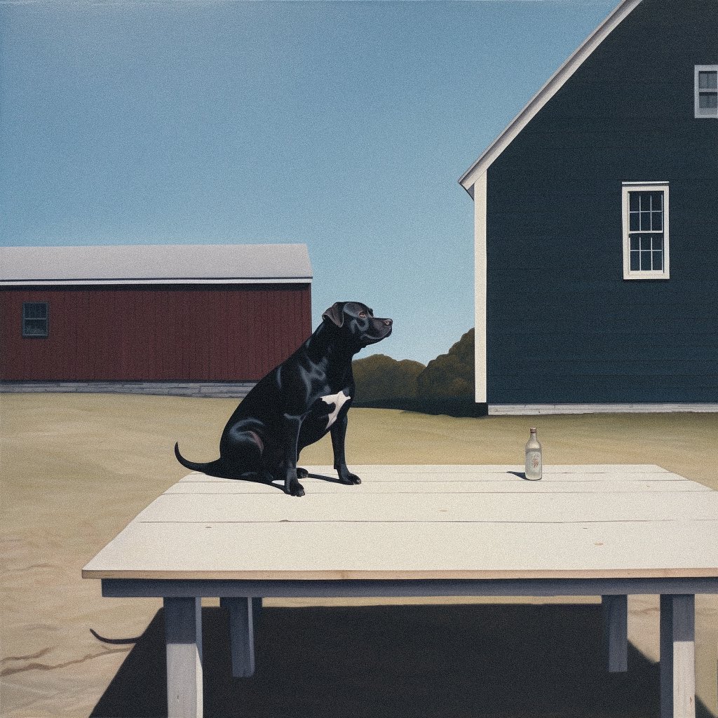 russellgreenart's tweet photo. gm! ☕️

‘Country Dog’ (2023) https://t.co/tDnVG0XxYn