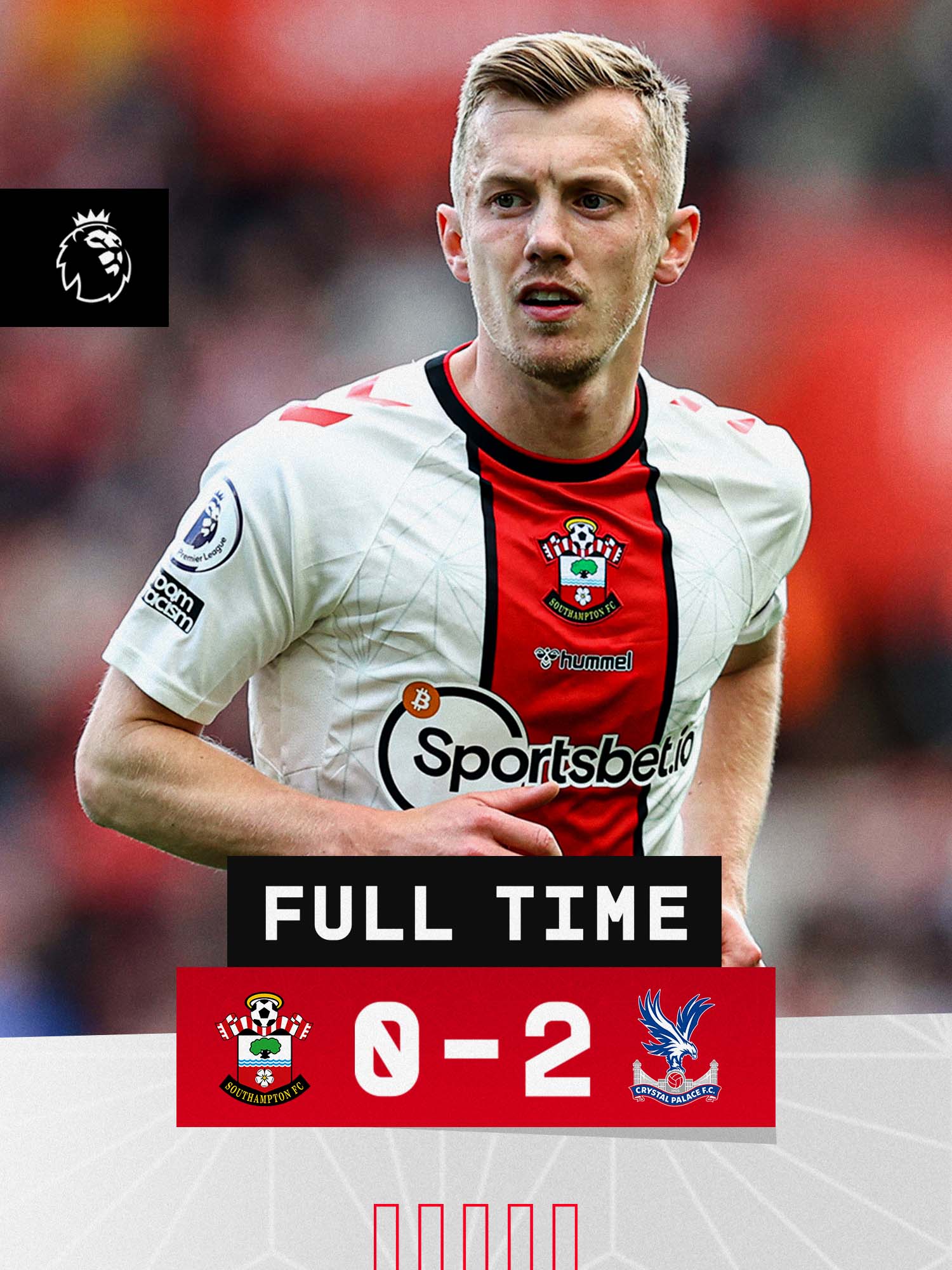Southampton FC vs Crystal Palace / Twitter