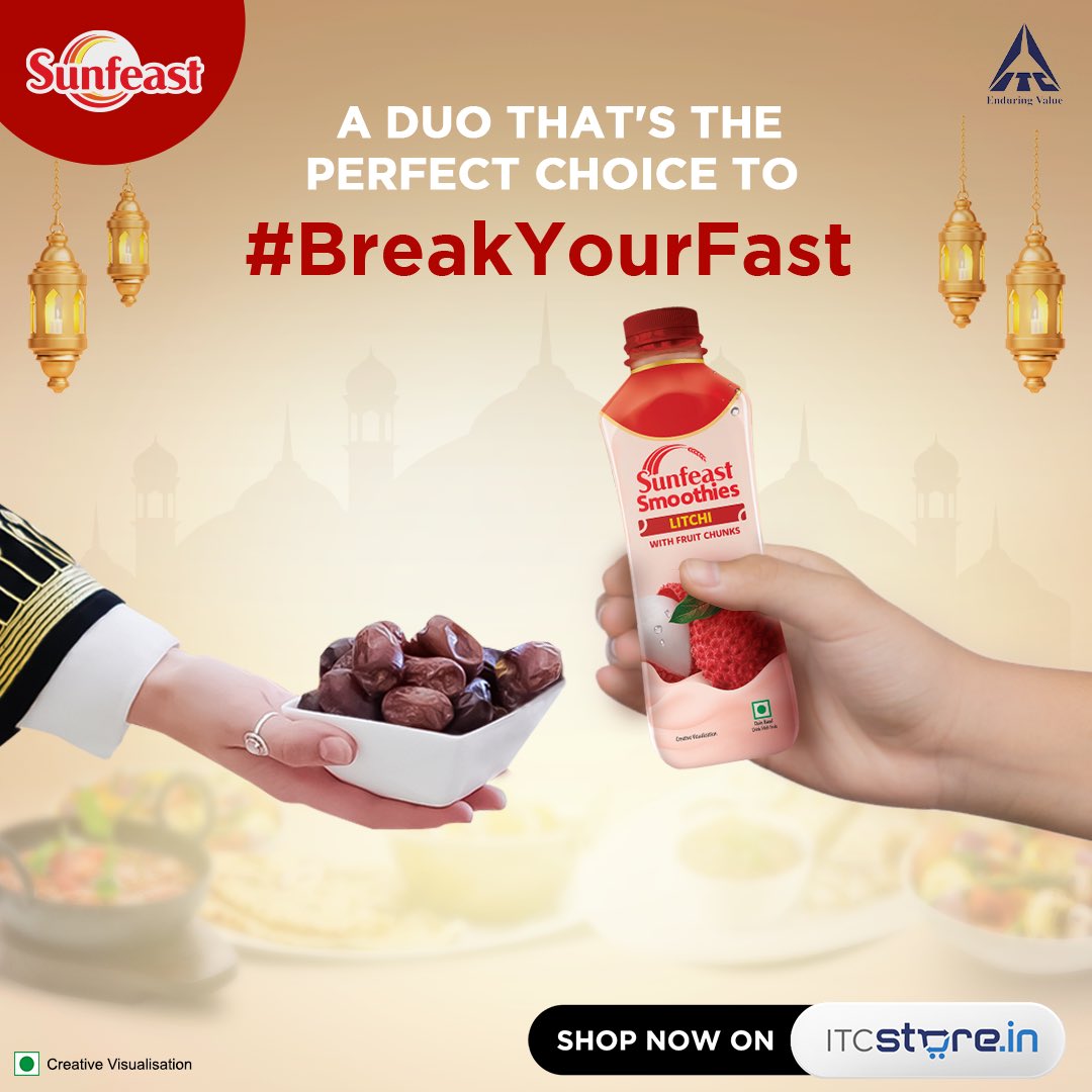 SF_Milkshake's tweet photo. #BreakYourFast with your favourites! 🥤♥️ Choose from the range of indulgent Sunfeast Smoothies for your iftar
#SunfeastSmoothies #LitchiSmoothies #Breakyourfast #Ramzan #Iftar https://t.co/Hpt4SfgHl2