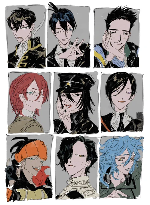 リクエストありがとうございました🙇‍♀️とりあえず9人 https://t.co/5PsoUYlizO