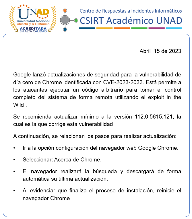 CSIRT Académico UNAD tweet media
