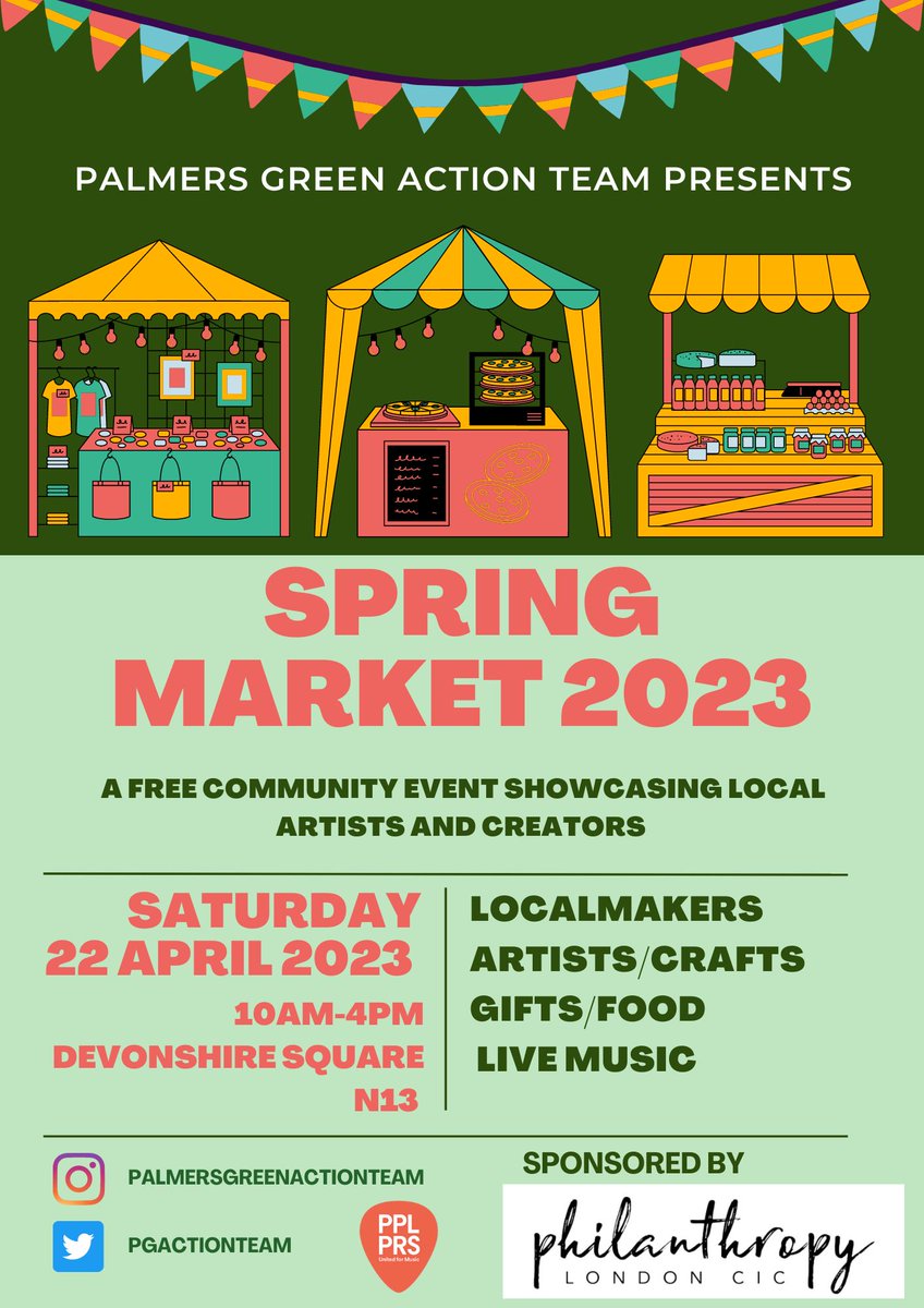 Just one week to go! Hope to see you @pgactionteam Spring Market in Palmers Green next Saturday 22 April! Vinyl records, vintage fashion & more!🥳♥️.#vinylrecords #vintagefashion #vintageclothes #palmersgreen