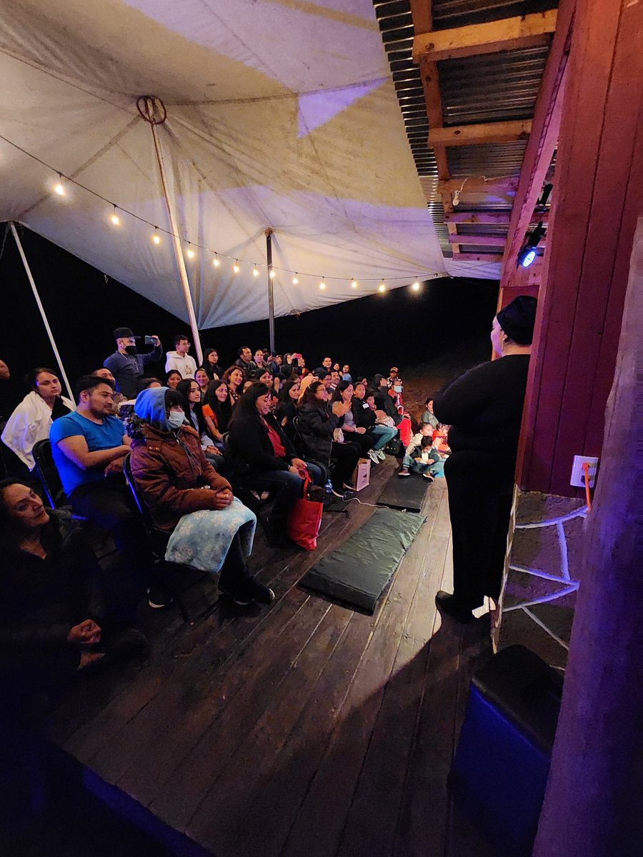 vaca35teatro's tweet photo. ¡Increíble segundo día de actividades en el Festival Abril Cultural de Vaca 35 en Zacualtipán! Disfrutamos de teatro y danza en la Cabaña escénica. Hoy sábado habrá mucho más!!! #FestivalAbrilcultural #Zacualtipán #ArteParaTodos #vaca35 https://t.co/mDfeQ5rM39
