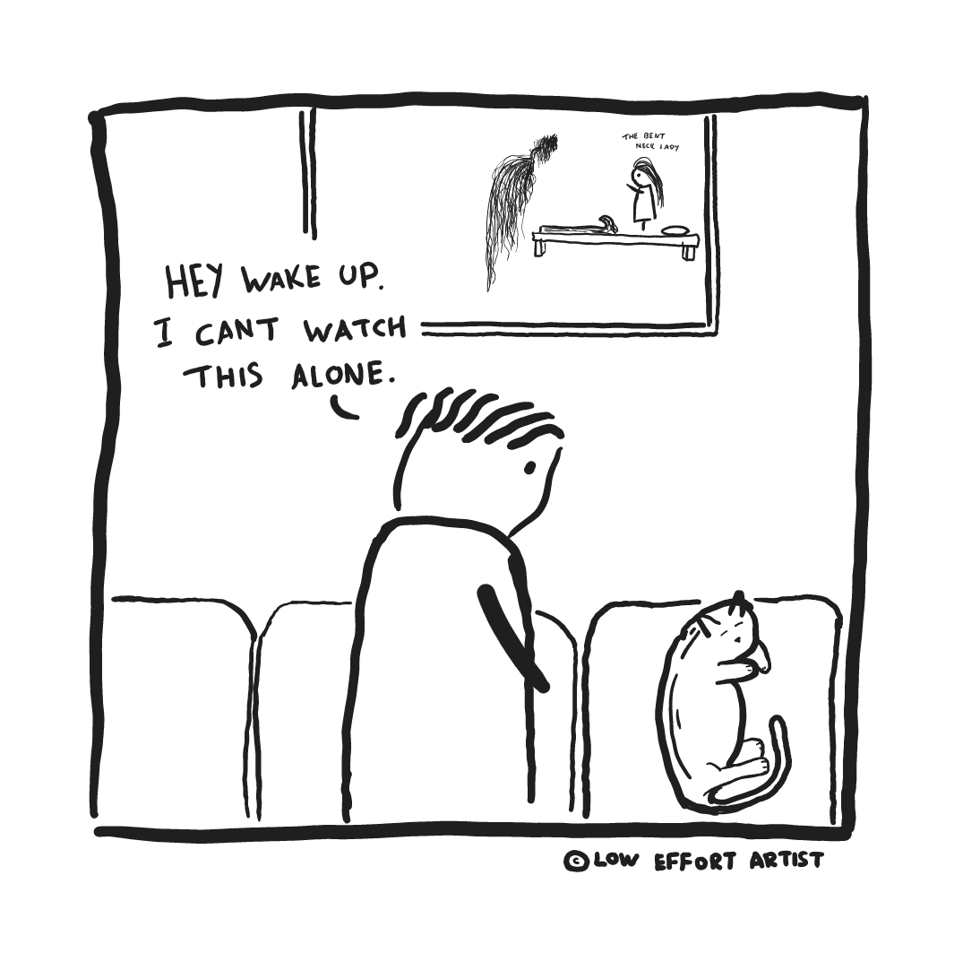 L0wEffortArt's tweet photo. @SarahCAndersen Just add a cat and you'll be fine.. https://t.co/cf8sMc0I6N