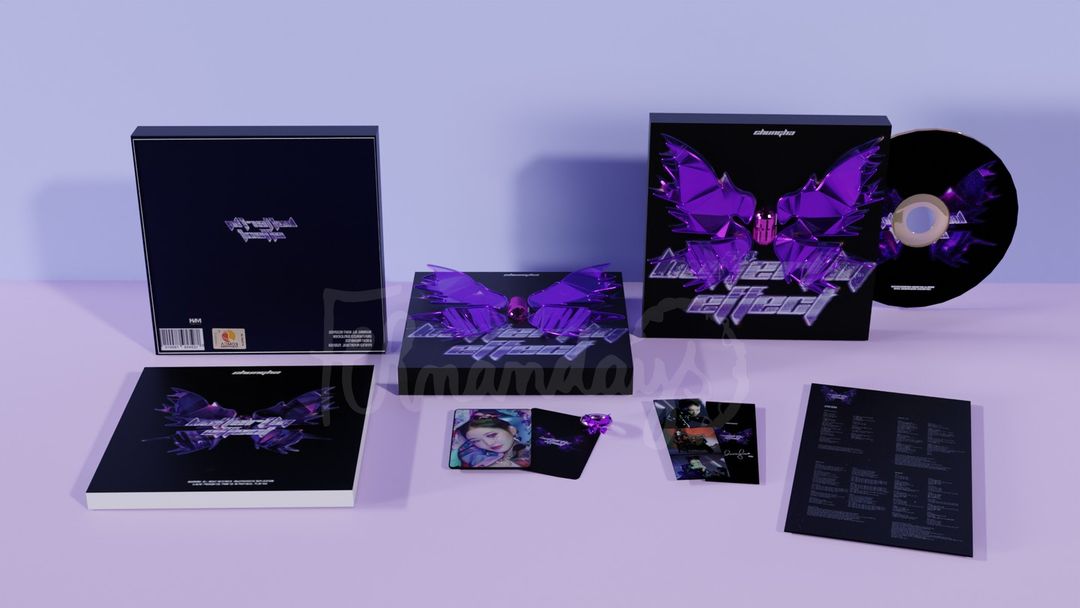 Fernanndays's tweet photo. I decided to do a special album for Chungha, I hope u like it😊💜

The concept is Butterfly, tha means rebirth and bravery💜

#chungha #chunghaedit #chunghaedits #graphicdesign #graphicdesigner #packagingdesign #kpop #kpopedit #fanmade #albumkpop https://t.co/BaVbnxKLGv