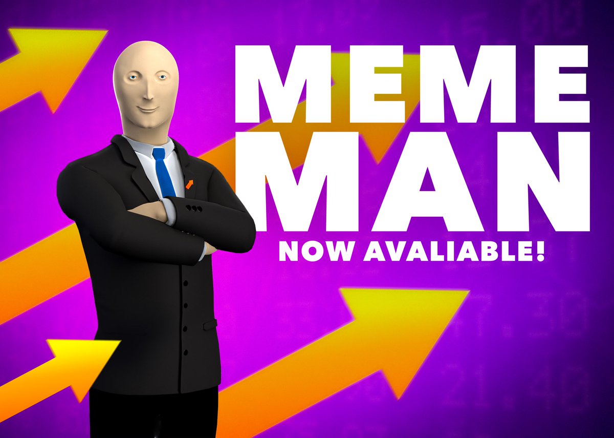 Kiraversegame's tweet photo. Meme Man Now Available!🔥

Grab your limited edition skin now on @immutable 🎮 

https://t.co/whzMwSuBVs https://t.co/iAYTCAaf81