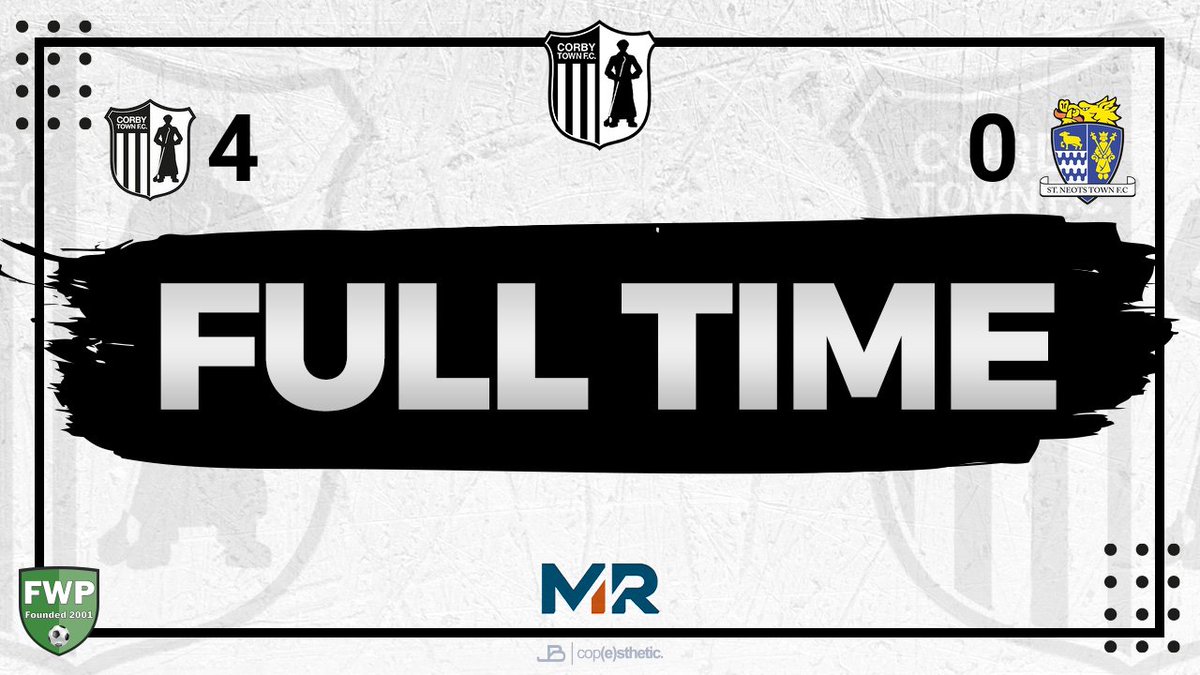 corbytownfc's tweet photo. FULL-TIME: Corby Town 4-0 St Neots Town @PitchingIn_ https://t.co/fhdWcNrqdJ https://t.co/zw94hYKijR