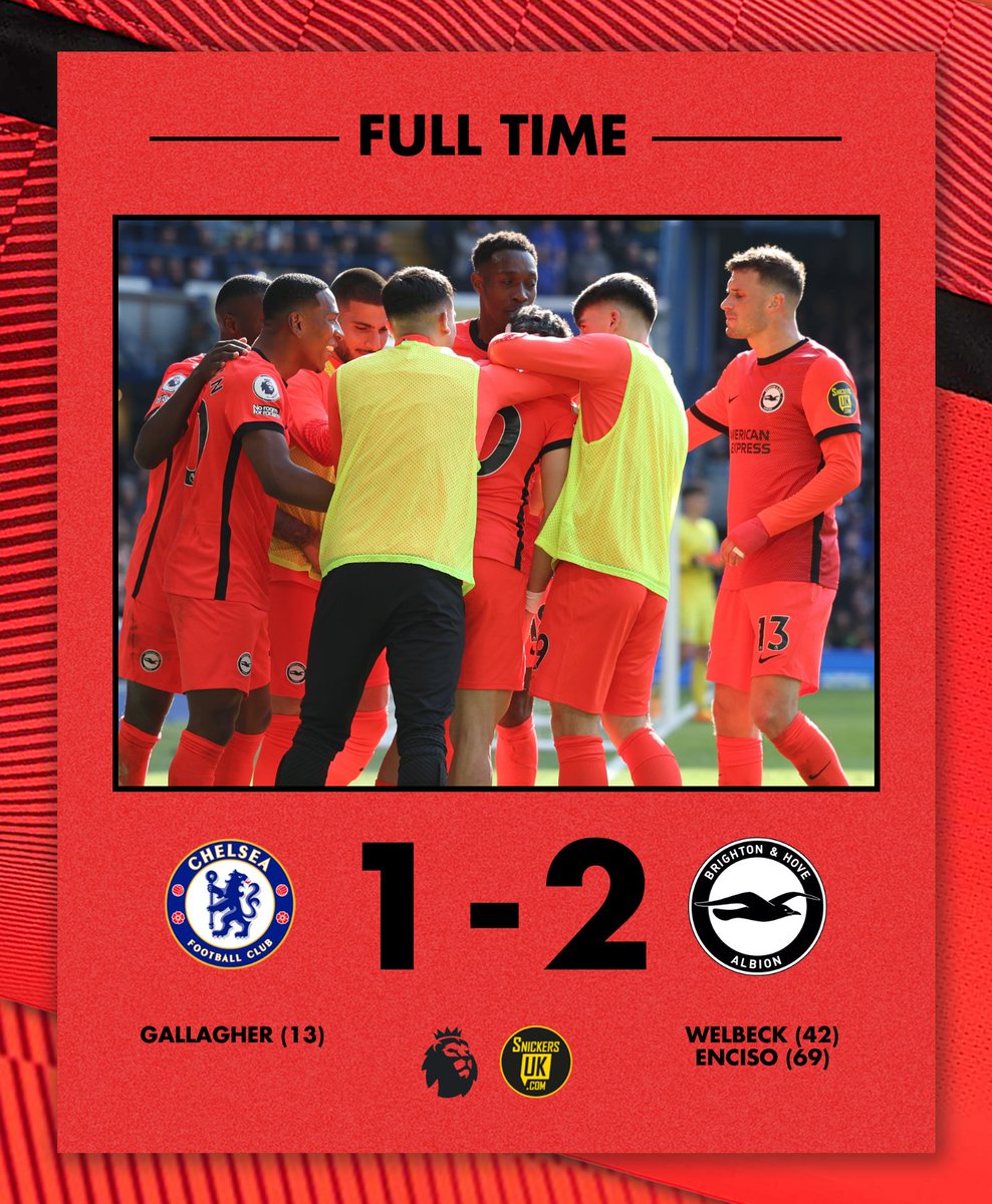 FT: BACK TO WINNING WAYS! 🔥

[1-2] 📲 snickersuk.com // #BHAFC ❤️‍🔥