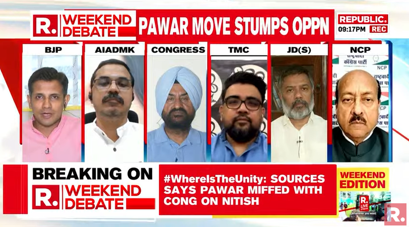 republic's tweet photo. #WhereIsUnity: We are confident of securing a majority on our own in Karnataka. The Opposition is destroying each other to score point and indulge in a game of one-upmanship. Opposition unity is an absolute mirage: Tuhin Sinha, Spokesperson, BJP
Tune in- https://t.co/vPqHWg112d https://t.co/lIyduIiZ0O