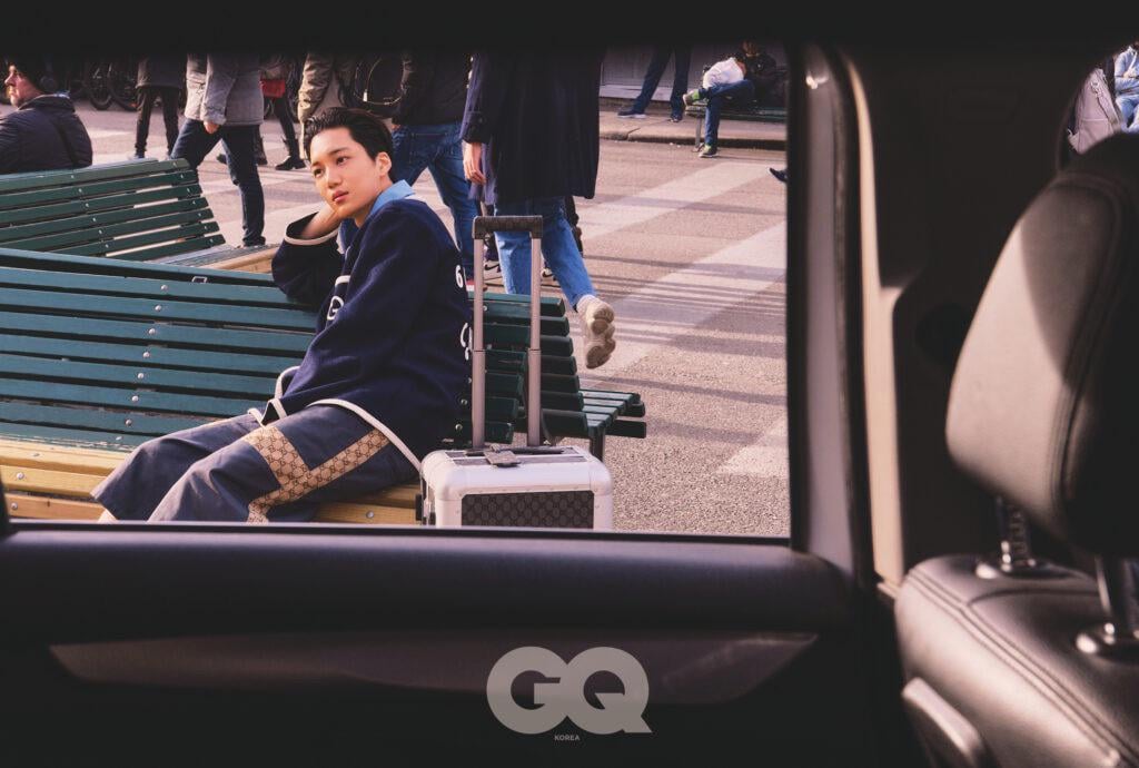 cafewindows's tweet photo. kai x gucci for gq korea, march 2023 https://t.co/3ffKAUn62v