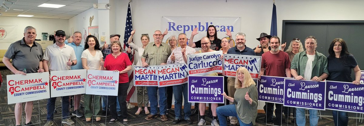 Great to have <a href="/ScottPresler/">ThePersistence</a> in Scranton today to do a voter registration and mail-in ballot training! 
 
Our volunteers are registering new Republicans and getting mail-in ballot applications!!! 

Join us at lackawannagop.org