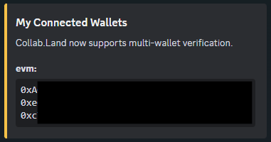 wiimee's tweet photo. Did you know @collabland now supports multi-wallet verification?

Wallet separation PLUS holder status is finally a thing. https://t.co/WfPaWujlKu
