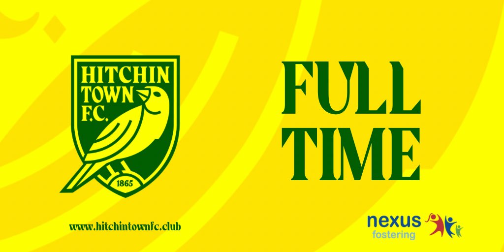 FULL TIME 

What an afternoon as <a href="/HitchinTownFC/">Hitchin Town FC</a> take the 3 points with 3 goals - From <a href="/JackSnelus1/">Snélus</a>, <a href="/DiogoGouveiaaa/">Diogo</a> and <a href="/FinleyWilkins10/">Finley Wilkinson</a>. In all honesty there should have been a few more Hitchin goals this afternoon.

[🟡1-3🟣]