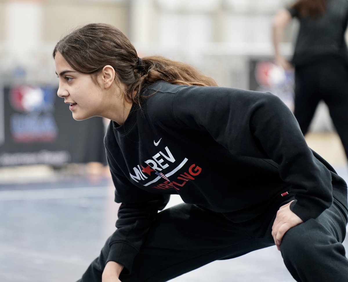 StacyBehr's tweet photo. Warmups underway at Women’s Nationals Day 2. @USAWrestling @NCCwomensWR @MI_REVWC https://t.co/GeRR4UIwWC
