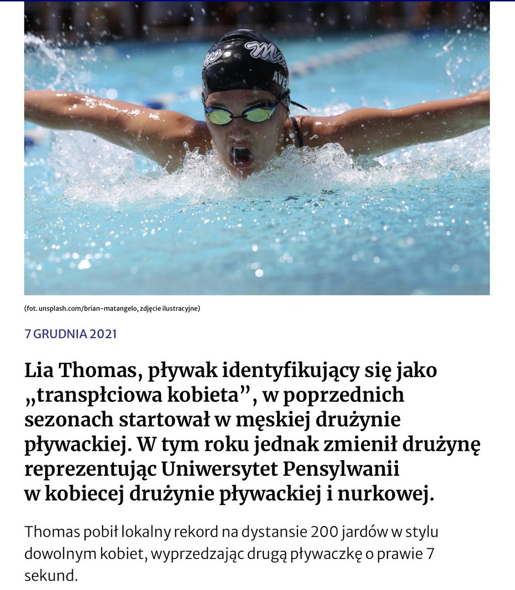 AntonizLasu's tweet photo. Czy tzw. obrończynie praw kobiet stanęły już w obronie kobiecego sportu ? https://t.co/L3DhRAityB
