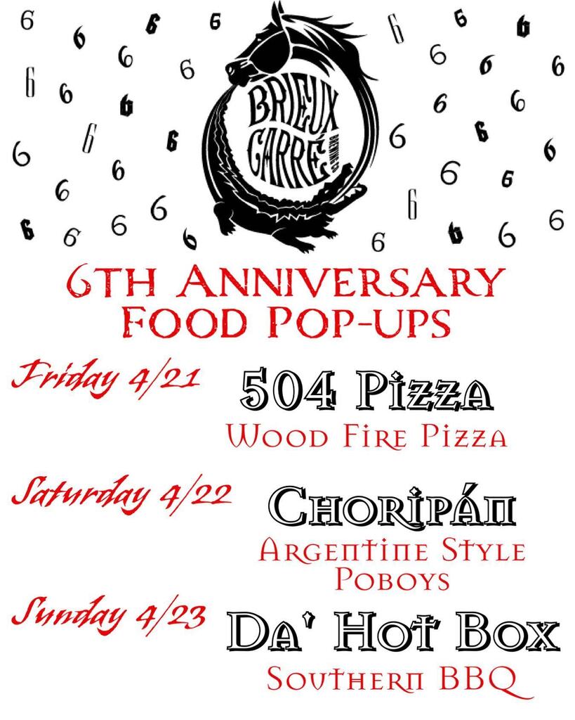 Come thirsty AND hungry to our 6th Anniversary party because we have a great food lineup! instagr.am/p/CrD7fkUrJBG/