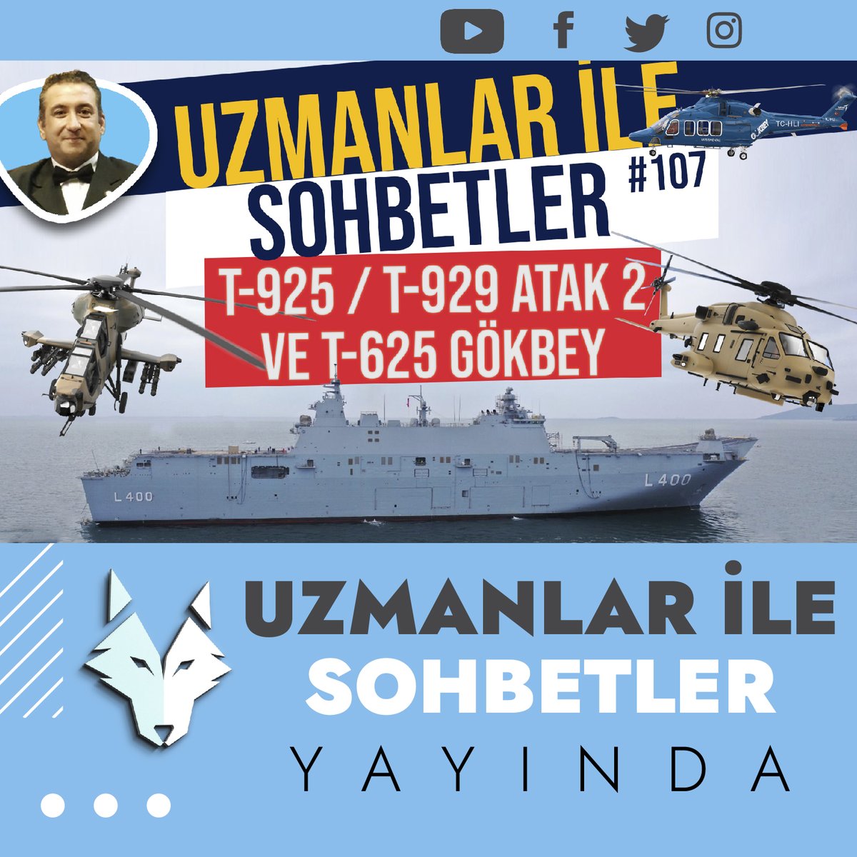 📢UZMANLAR İLE SOHBETLER #107 T-925 | T-929 ATAK-2 | T-625 GÖKBEY
🔗youtu.be/IGfra24_C_s
#t925 #t929 #atak2 #t625 #gökbey #çafrad #tusaş #roketsan #tcganadolu #savunmasanayi #MilliTeknolojiHamlesi #türkdenizkuvvetleri #tcgistanbul #tcganadolu #siperblok2