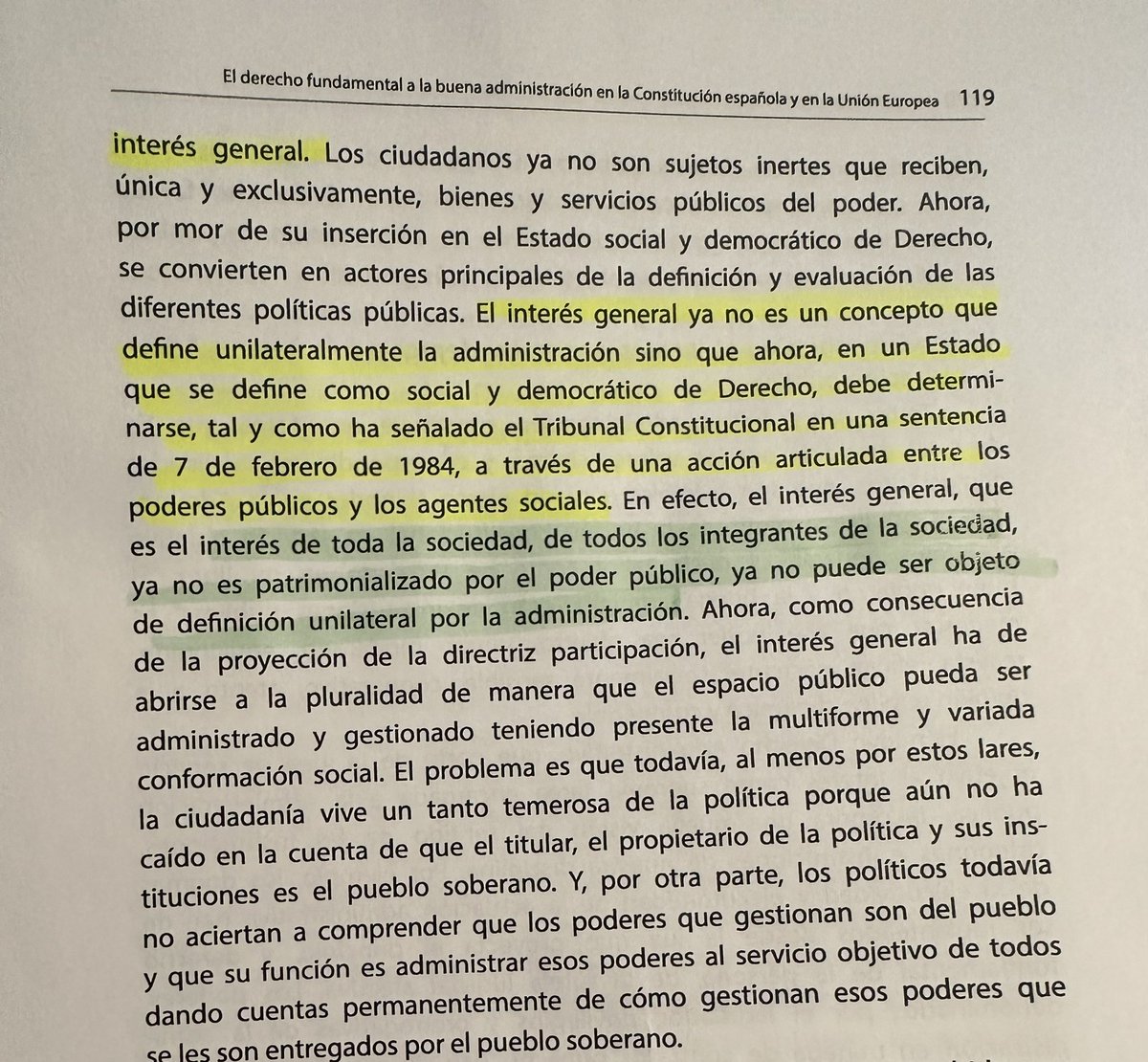 lortizmesias's tweet photo. Para qué hablar de bien común —centrado en la suma de felicidades individuales—, si podemos ocupar la sencillez y robustez del concepto de “interés general” para la consolidación de un Estado social y democrático de derecho. https://t.co/TOOYzmOLYw