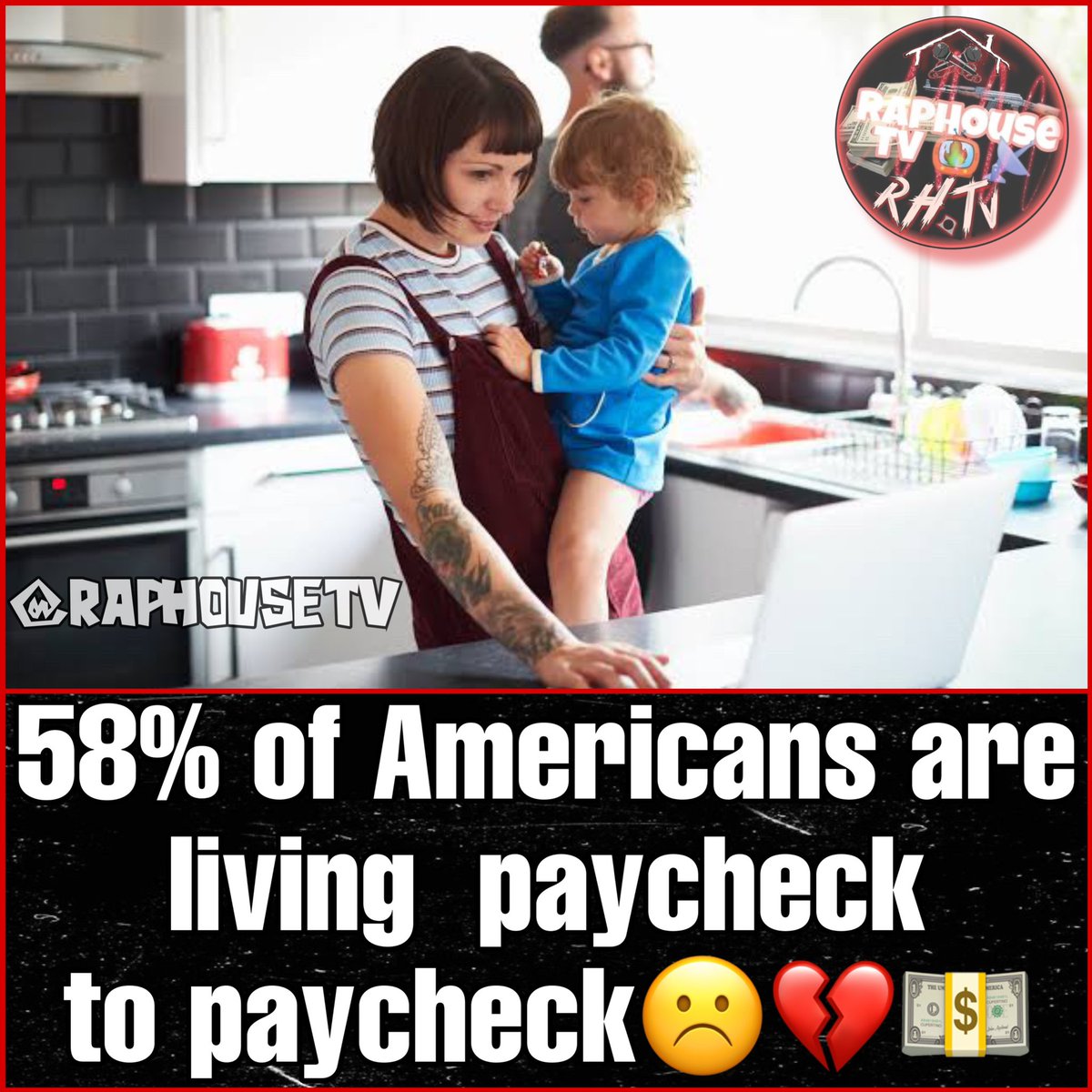 Raphousetv RHTV On Twitter 58 Of Americans Are Living Paycheck To Raphousetv rhtv on twitter 58 of americans are living paycheck to