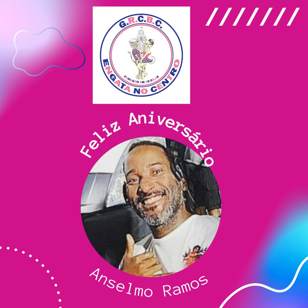 engatanocentro's tweet photo. Feliz aniversário, querido diretor  Anselmo!  👏🏾👏🏾

Anselmo Ramos é o nosso diretor da ala de inclusão e está com a gente desde a fundação do bloco 

Desejamos tudo de maravilhoso que a vida pode trazer e que você curta bastante o teu dia! 🎂🎂 https://t.co/uNRIsWAKCH