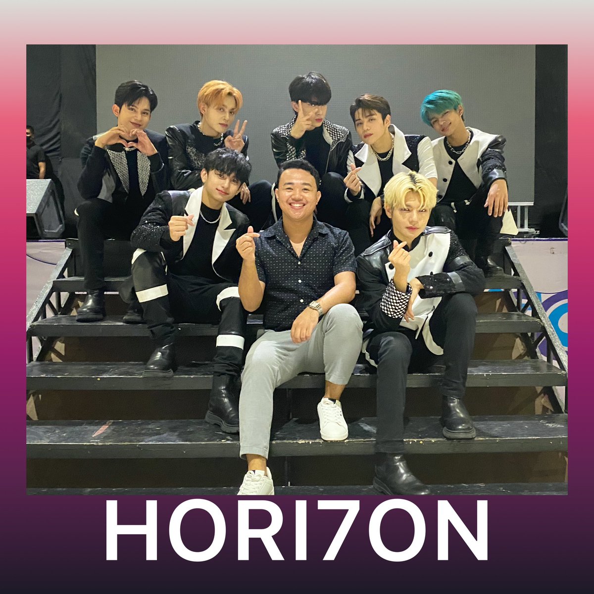 jakegiganto's tweet photo. The HOST &amp; the HORI7ON. Kamsahamnida ✨🙏❤️

@HORI7ONofficial 
#HORI7ON_GoesToGenSan 
#HORIZONatKCC
#EventHost https://t.co/TSkDD6RWDm