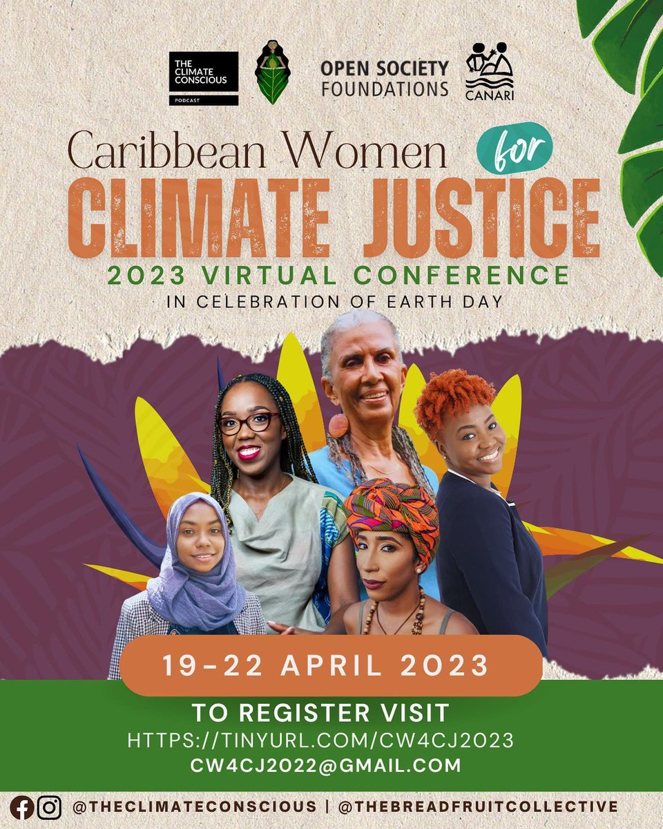 guardians_ja's tweet photo. Guardians we are excited to announce that we are partnering with @theclimateconscious and @thebreadfruitcollective for the Caribbean Women for Climate Justice Conference 2023! Join us from April 19 - 23, as we celebrate Earth Day, investing in our Planet and our Women! https://t.co/0svSNEYifB