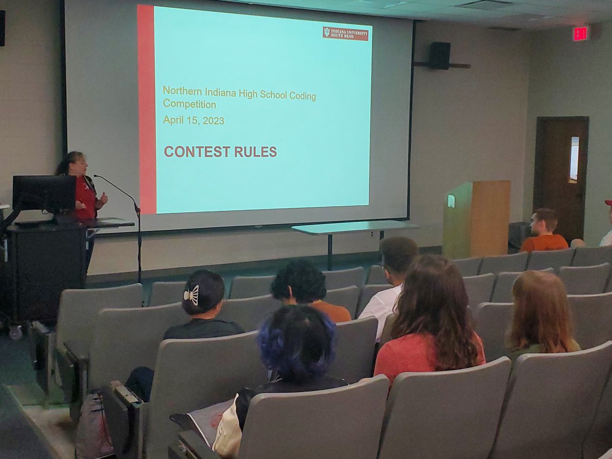 <a href="/SBJohnAdamsHigh/">John Adams HS</a>  Our first coding competition and we are off to a great start.  Great job to our two teams: The Flying Eagles and the SquirrelsCode. #CSforeveryone #CSforIN #INCSTA