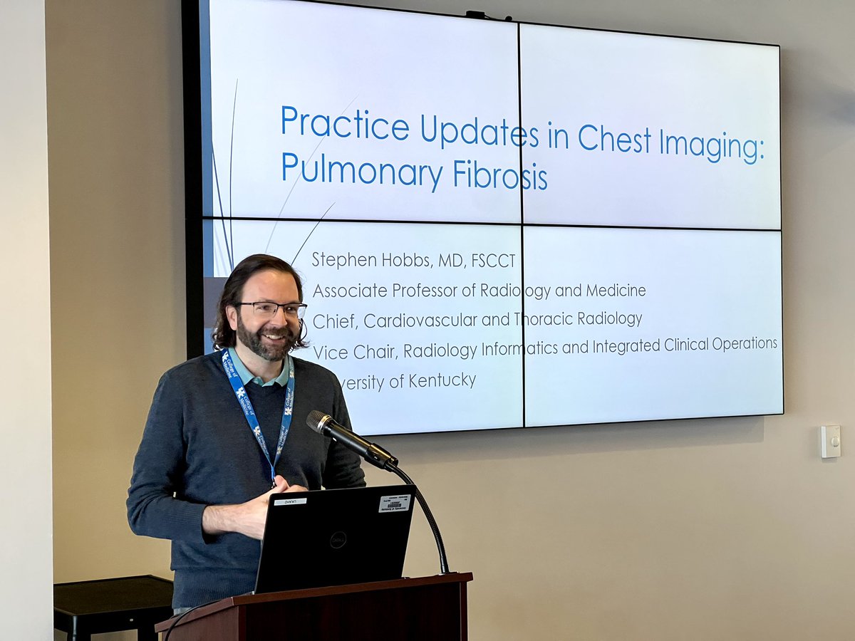 Dr. Rashmi Nair on Prostate MR, Dr. Stephen Hobbs on ILD…  presenting at the <a href="/UKyRadiology/">UKY Radiology</a> 60th Anniversary Alumni Event! 1/