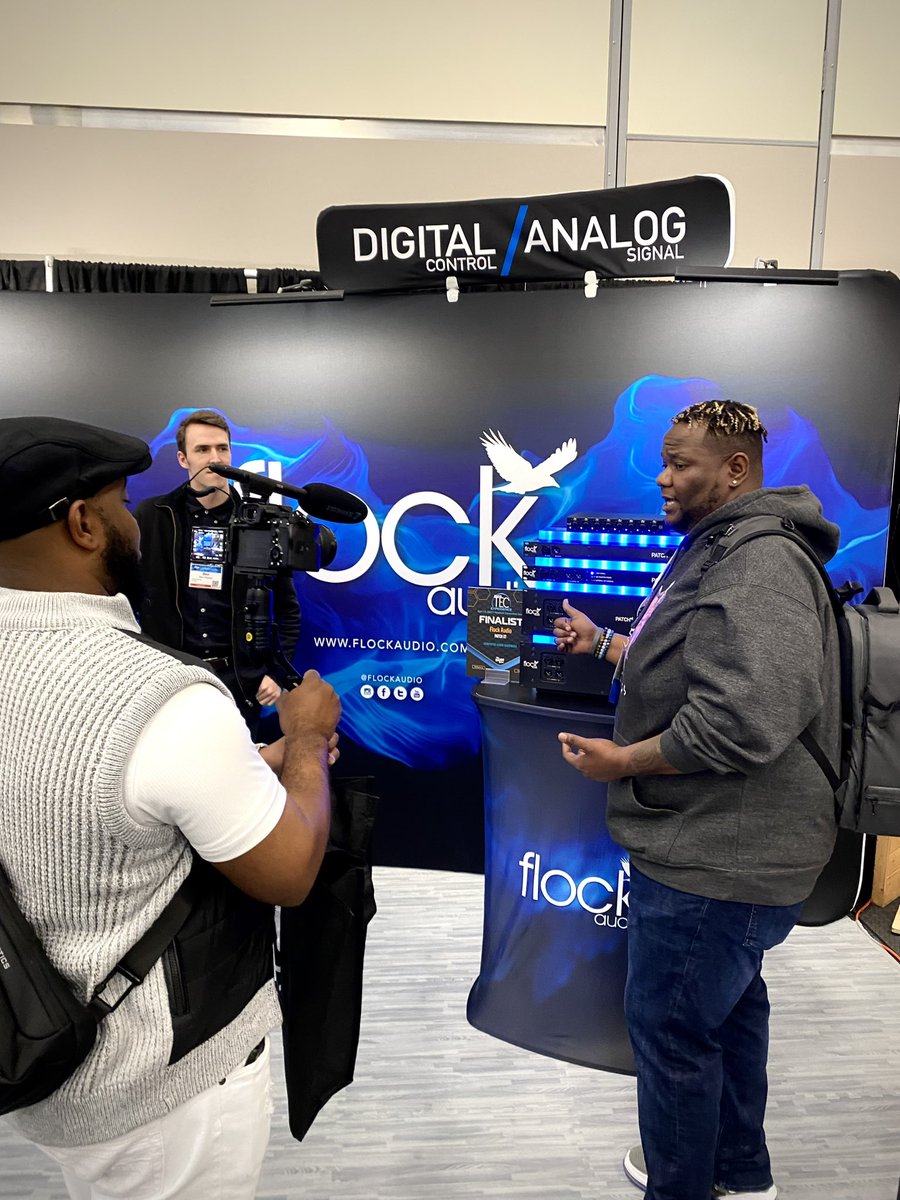 FlockAudio's tweet image. NAMM DAY 2… was BUZZING… Now onto DAY 3 (LAST DAY) Booth 16128 -  - #flockaudio #flockaudiopatch #patchsystem #patchbay #patchbays #studio #studios #recording #recordingstudio #audioengineer #proaudio #namm23 #tracking #mixing #mastering #digitalpatchbay #namm2023 #namm