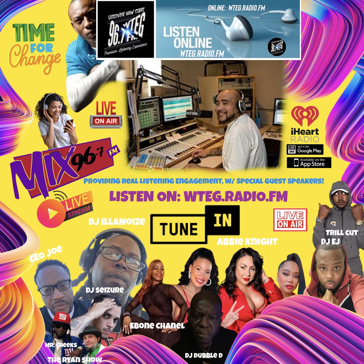 Traskz's tweet photo. The Crew @967_FM
(((|̲̅̅●̲̅̅|̲̅̅=̲̅̅|̲̅̅●̲̅̅|))) 🛰️ 📡 📻 💻 📱🎧🎶
Log on Online —-> https://t.co/qPqGNa79uh
#WTeGradio #iHeartRadio #live365radio #Live365 #LiveBroadcast #tuneinradio #digitalbroadcaster #variousmusic #hiphop #rap #trap #house #edm #rhythmandblues #music https://t.co/VszOAxgnhv
