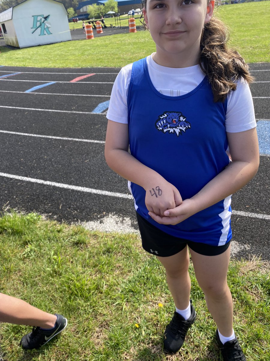 Haleigh’s first track meet. 😃