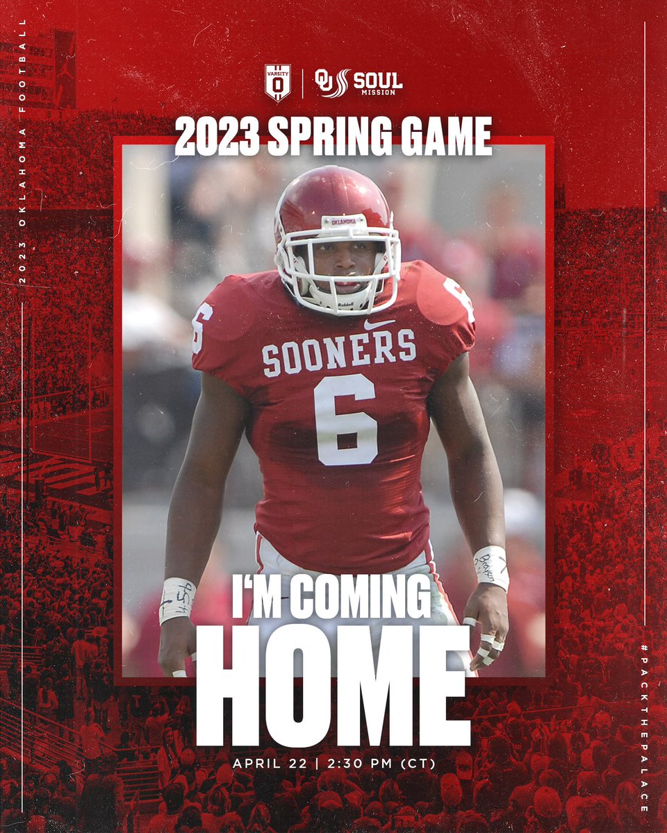 Excited to see everyone! Join me April 22nd ‼️ @OU_Football #PackThePalace