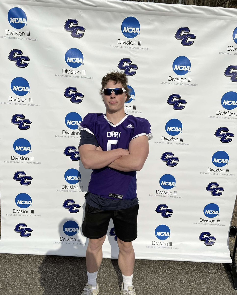 reececlermont's tweet photo. Had a great time at @CurryFootball on a junior day visit! Thank you @CoachTParsons @Pippin_McKinley https://t.co/T4rNz7kErw