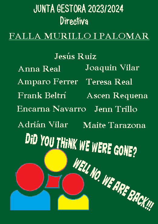murilloipalomar's tweet photo. En Junta General celebrada la nit del divendres 14 d'abril, es va aprovar per unanimitat la constitució d'una Junta Gestora que serà l'encarregada de dur endavant els projectes de la Falla Murillo i Palomar, amb més força que mai. https://t.co/lqNhMts1i8