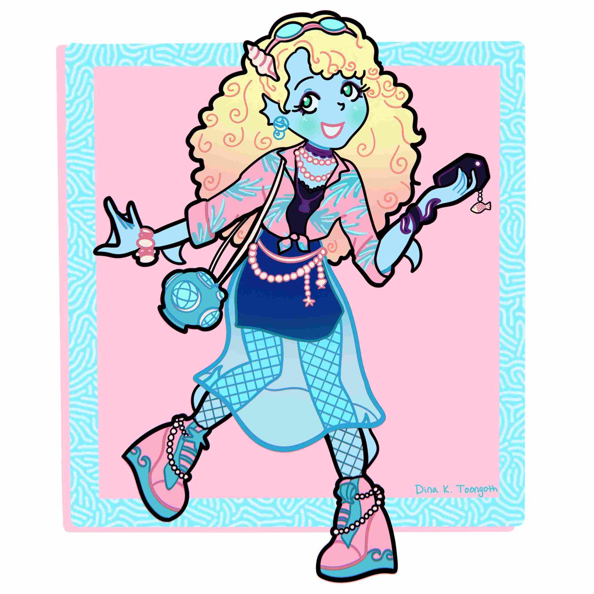 toongoth's tweet photo. It's always hard to choose favorites but heres lagoona and draculaura in epic outfits 👀 https://t.co/2NyLh5g5A6