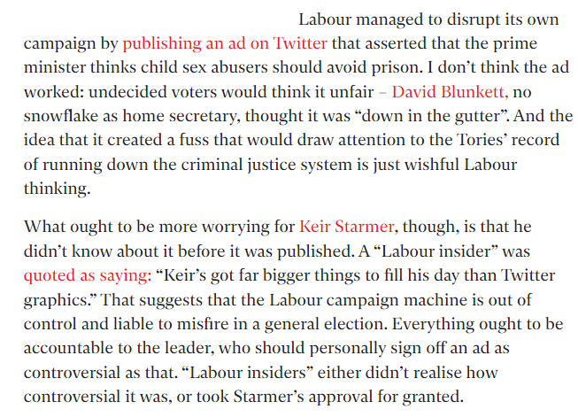 John Rentoul on Twitter: "Labour’s attack ad was an ominous sign for