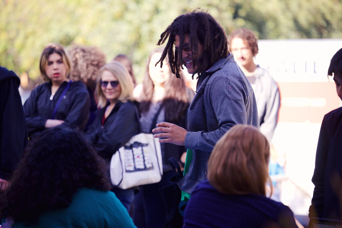 CalArts's tweet photo. A big welcome to accepted students visiting campus today! Remember to use #calartscommunity to record your day @CalArts. #Igotin https://t.co/aw4qXLr7tj