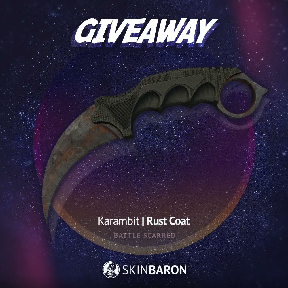 SkinBaron.de (@skinbaronde) on Twitter photo Heute gibt es ein sehr gefährliches Knife zu gewinnen! 😳
So könnt ihr mitmachen:
✅ Folge <a href="/SkinBaronDE/">SkinBaron.de</a> & <a href="/SkinBaronEN/">SkinBaron.com</a>
✅ Retweet
✅ Markiere 2 Freunde
Das Giveaway endet am 05.05.2023 ⏰
Viel Glück an alle! 🍀 Heute gibt es ein sehr gefährliches Knife zu gewinnen! 😳
So könnt ihr mitmachen:
✅ Folge <a href="/SkinBaronDE/">SkinBaron.de</a> & <a href="/SkinBaronEN/">SkinBaron.com</a>
✅ Retweet
✅ Markiere 2 Freunde
Das Giveaway endet am 05.05.2023 ⏰
Viel Glück an alle! 🍀