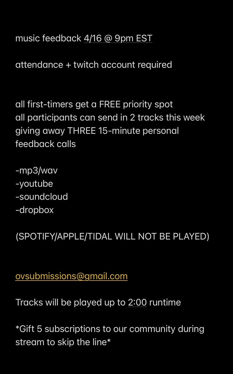 can't believe tomorrow is the exact 2-year anniversary of my very first stream

thank you all for the support... my life wouldn't be the same without our community and this brief recharge was much needed

let's dive into year 3 tomorrow with music feedback at 9 eastern!